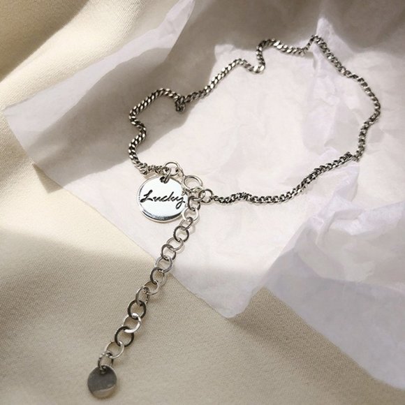 #NEW 925 Sterling Silver Lucky Coin Link Chain Anklet Ankle Bracelet - Picture 3 of 6